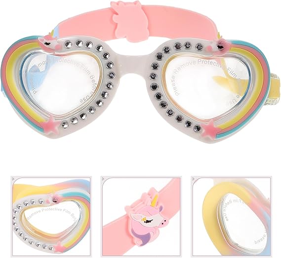 Gafas de natación con forma de ❤️ para niño y niña 👦👧