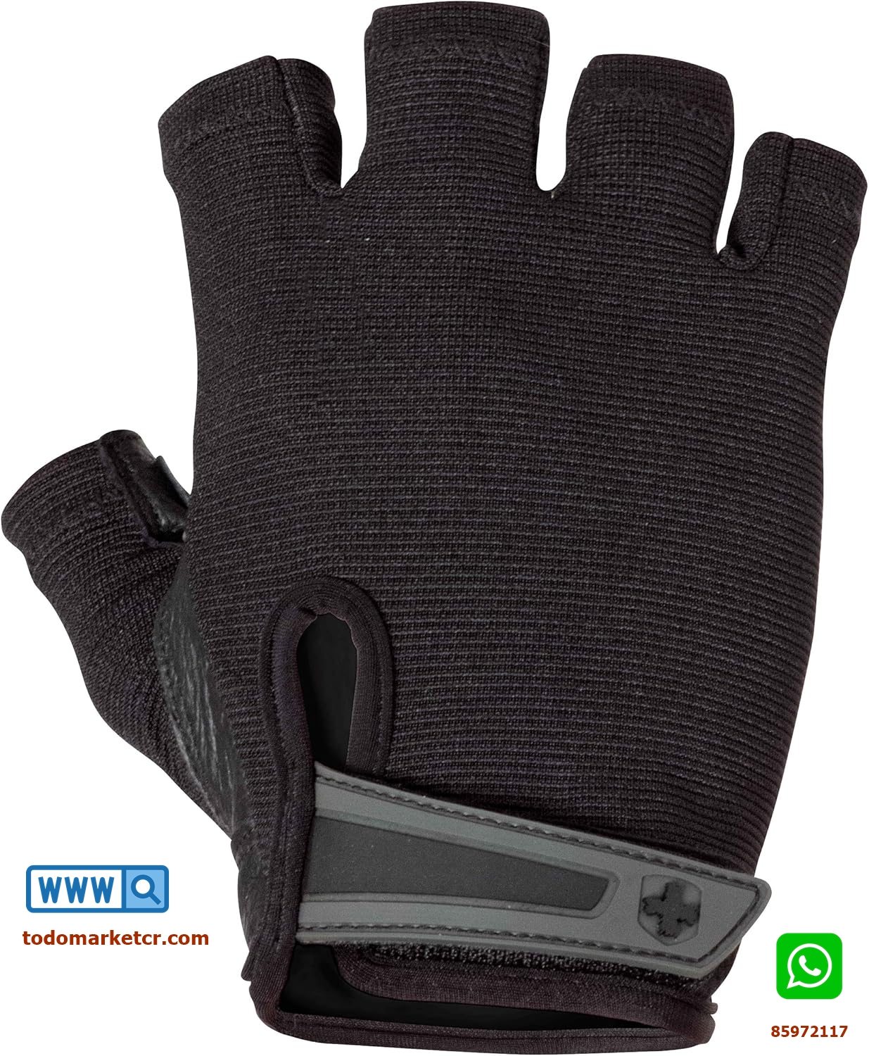 Guantes de Entrenamiento sin Muñequera🏋️‍♂️con Malla y Palma de Cuero 🧤