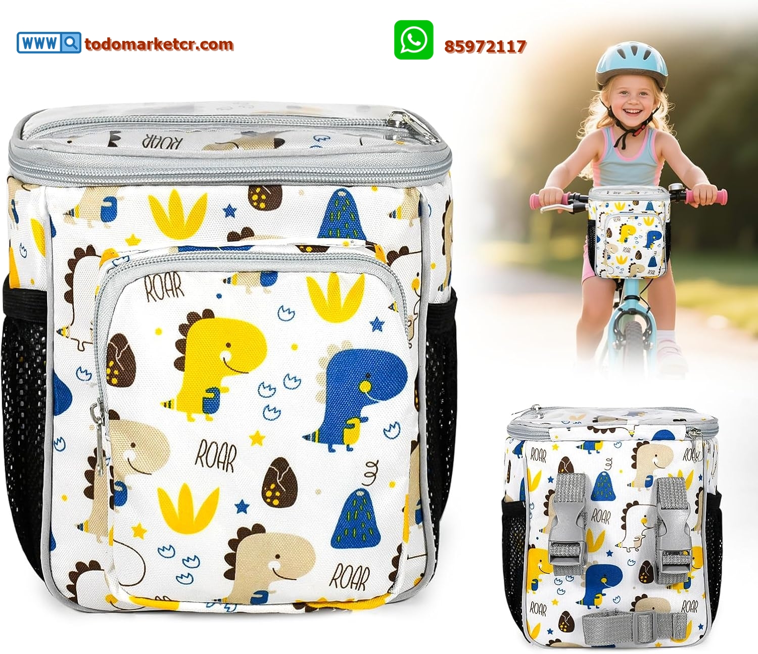 Canasta 🚲 para niños Sobotoo – Cesta delantera para bicicleta infantil 👧👦, bolso de manillar ideal para bici, triciclo o scooter 🛴, accesorios para peques 👶✨