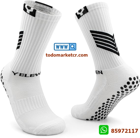 Medias deportivas 🧦 antideslizantes ⚡ para hombres 👟⚽🏀 – ideales para fútbol, básquet y otros deportes 💪 (2 pares ✌️)